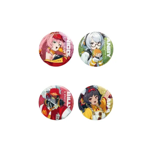 McDonald's x Zero in The Extreme Glittering Серебряный Значок Значки