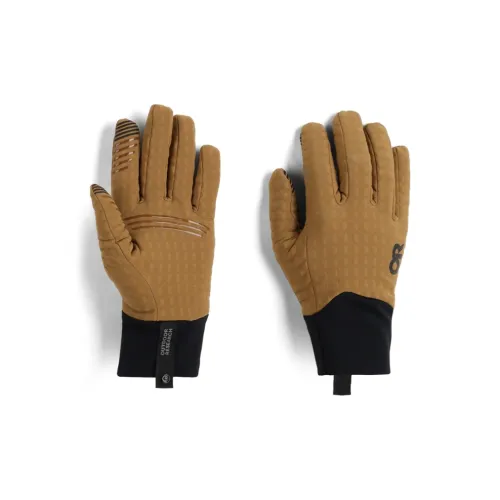 Outdoor Research Шерсть Эластан Нейлон Эластан Силикон Перчатки Женские Коричневый