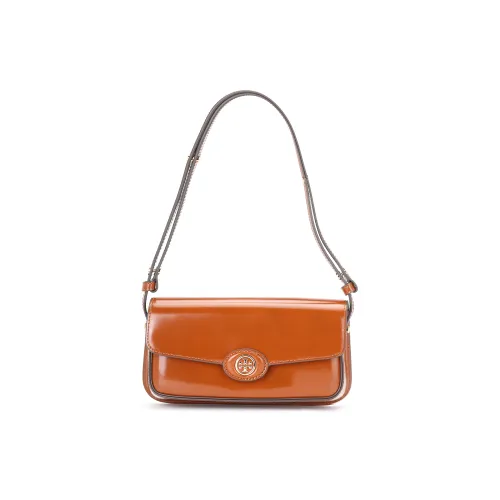 TORY BURCH Robinson Коровья кожа Сумка через плечо Женская Deep Охра