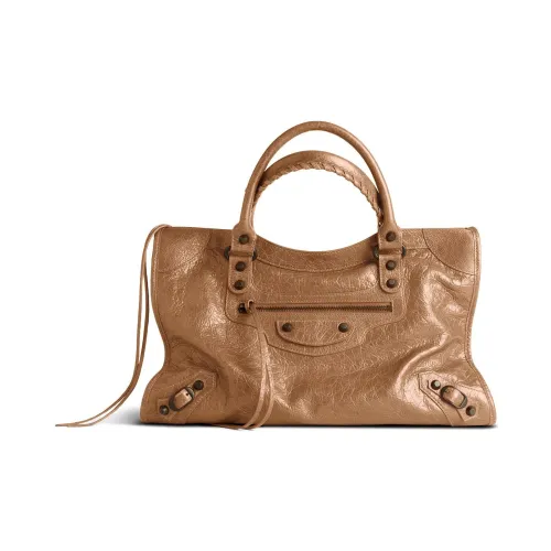 Balenciaga Le City Овчина Одно плечо Сумка Средний Женский CAMEL