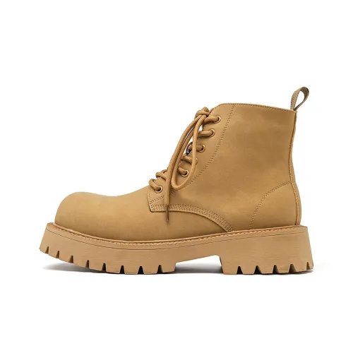 WEISHIBANGWEI Короткий Мартин Boot Унисекс Желтый