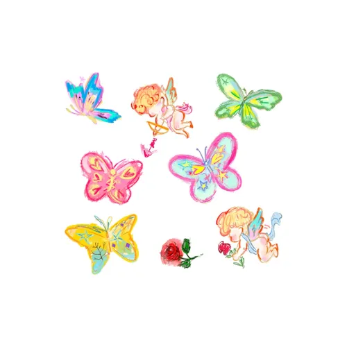 QINGSHANQIHAI Масло Краска Бабочка Купидон Безводное Граффити