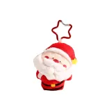 Наклоненная голова Санта-Клаус [Дувание пузырьков]