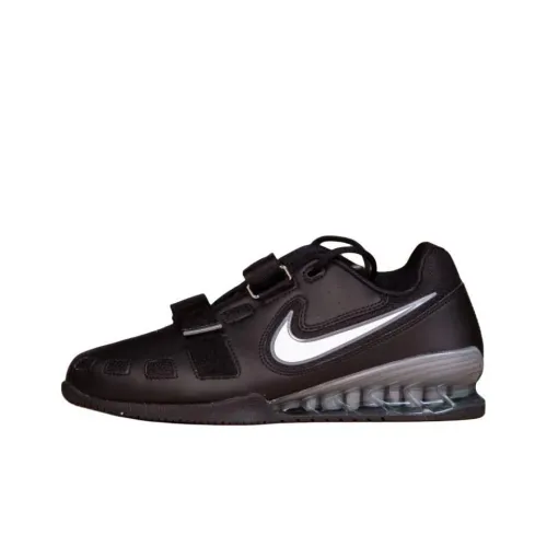 Nike Romaleos 2 Slip-Resistant Abrasion-Resistant Low-Top Training Shoes Women's Black Silver Найк Ромалео 2 Противоскользящие Устойчивые к Износу Низкие Кроссовки для Тренировок Женские Черный Серебристый