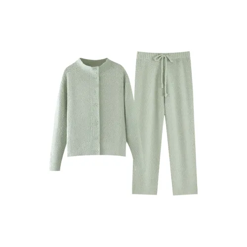 ZumashL Luxury Designer Series Пижамный комплект Женские Морская Пена Зеленый