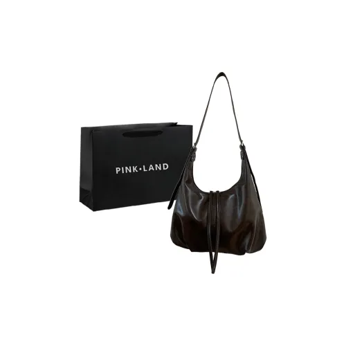 PINK·LAND ПУ (полиуретан) Сумка через плечо Женская Черная Кофейная