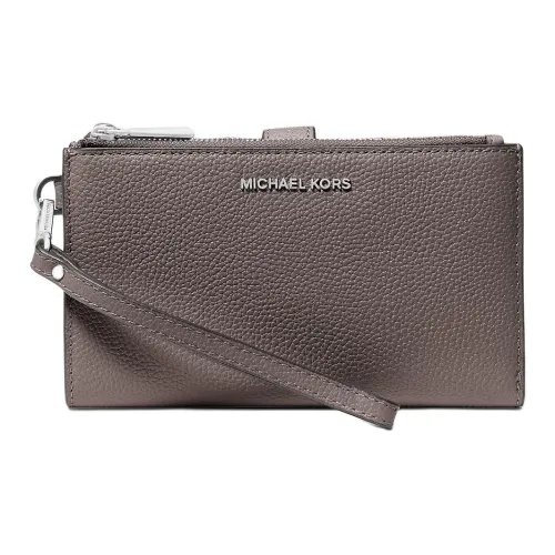 MICHAEL KORS Adele Зернистая кожа личи кожа кошелек женский сланец