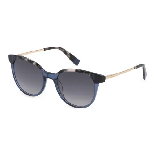 Furla Ацетат OVAL SUNGLASSES Унисекс Синий