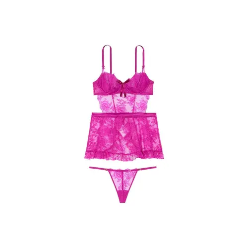 Victoria's Secret 24 BIG Show Коллекция VERY Сексуальный Пижамный Комплект Женские Розовый Красный