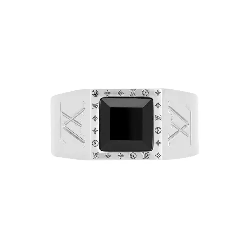 LOUIS VUITTON ONYX SIGNET Металл Кольца Мужской