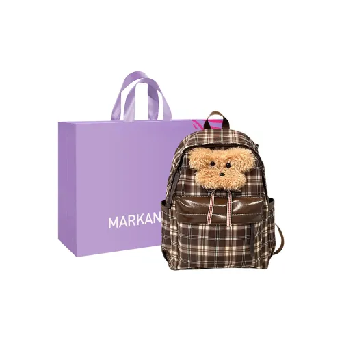 MARKANGARO Синтетическая кожа Рюкзак Стандартный Женский Кофейный Медведь Кофейный Белый Кофейный Собака Кофейный Медведь