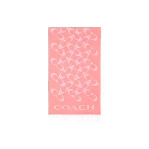 COACH Вязаные шарфы Женские Розовый