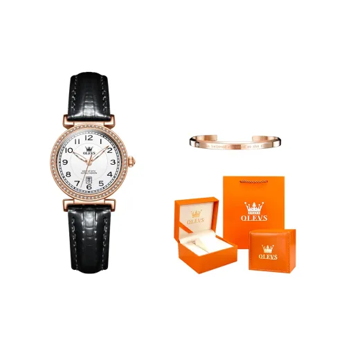 OLEVS Minimalist Series Кварцевые Механические Часы Женские Часы Белый Циферблат