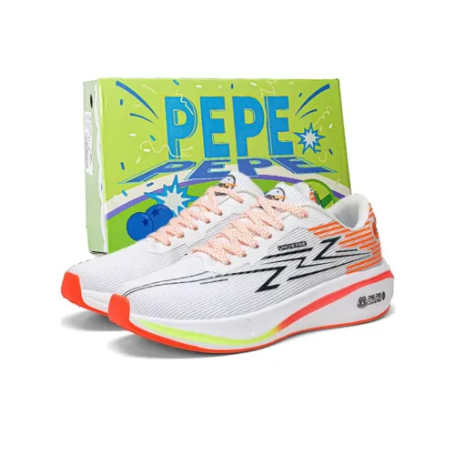Пепе Фрог Амортизация Противоскользящий Устойчивый к истиранию Дышащий Низкий Отскок Беговые кроссовки Унисекс