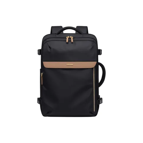 Поло Ткань Рюкзак Женские Молочно-чайный абрикос Классический черный