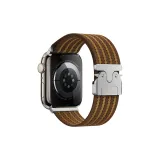 4-полосатый ремень, коричневый, желтый