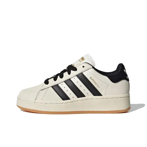 Adidas Originals SUPERSTAR XLG W Амортизация Износостойкий Низкий Топ Скейтборд Кроссовки Женские Белый Черный