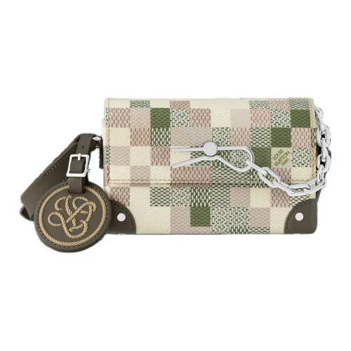 LOUIS VUITTON Steamer DAMOFLAGE Покрытие Холст Сумка через плечо Сумка на плечо Мини Унисекс Многоцветный