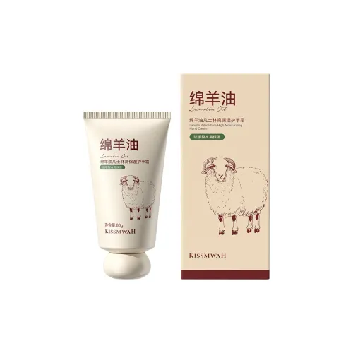KISSMWAH Sheep Oil Vasse Hand Cream Repairing Устойчивый к растрескиванию Hydrating 80г