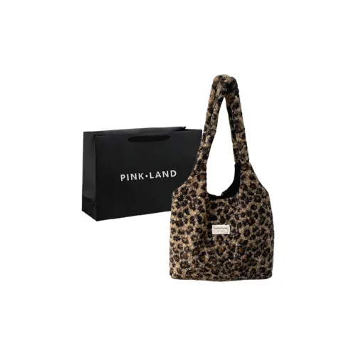 PINK·LAND Холщовая сумка сумка через плечо женская коричневый черный
