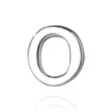 Серьги-гвоздики из стерлингового серебра, стиль O