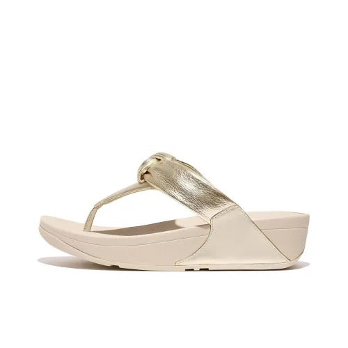 FITFLOP Устойчивые к истиранию шлепанцы женские золотые