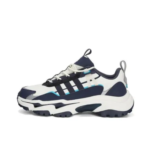 Adidas Slip-resistant Abrasion-resistant Low-top Footwear Men's White Blue