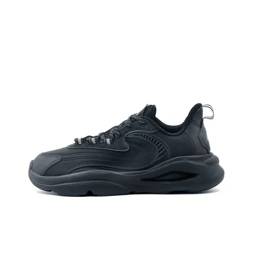 ANTA Trendy Worship MAX Противоскользящий Устойчивый к истиранию Низкий Топ Casual Мужской Черный