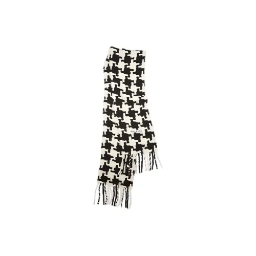 ACNE STUDIOS Шарфы из шерсти Wool Knit Черный/Белый Унисекс