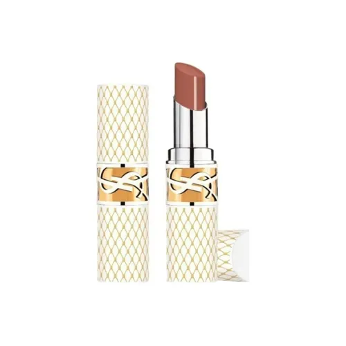 SAINT LAURENT Round Tube 2024 Золотой Кружево Ограниченный Любовь SHINE Помада Lipstick Крем Питание