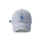 [Washed Vintage Denim] MN Синий Вышивка