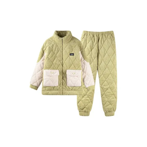 XIAFENYAN Пижамный комплект женский светло-зеленый