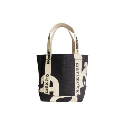 MARIMEKKO Хлопковая ткань Тоут Сумка Сумка для покупок Сумка Мини Женская Черно-белая