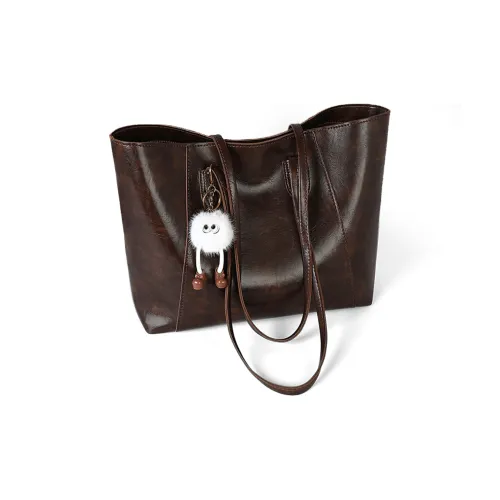 COMELY Сумка через плечо из синтетической кожи стандартная женская кофейного цвета