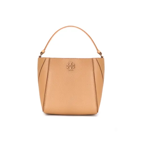 TORY BURCH McGraw Личиевая кожа Сумка-ведро Сумка через плечо Сумка Маленькая Женская Тирамису