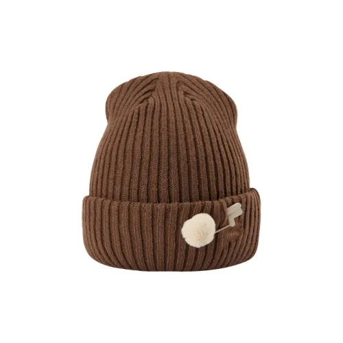 FILA FUSION Акриловые шапки-бини Унисекс Мускатный орех Медведь Коричневый