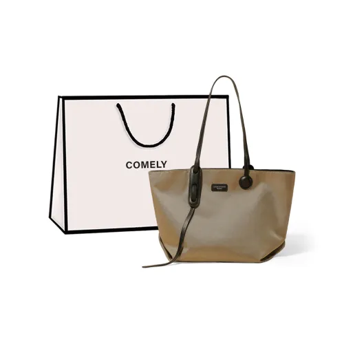 COMELY Ткань Сумка Сумка через плечо Тоут Сумка Сумка для покупок Средний Женская Хаки