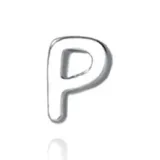 Серьги-гвоздики из стерлингового серебра, стиль P