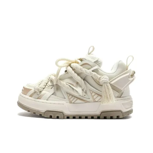 X·LUN Термическая юбка Resistant Высота Увеличивающая Низкие Кроссовки для скейтбординга Унисекс Бежевые