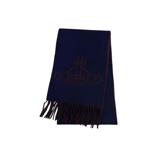 Vivienne Westwood Wool Knit Шарфы Унисекс Морской Синий