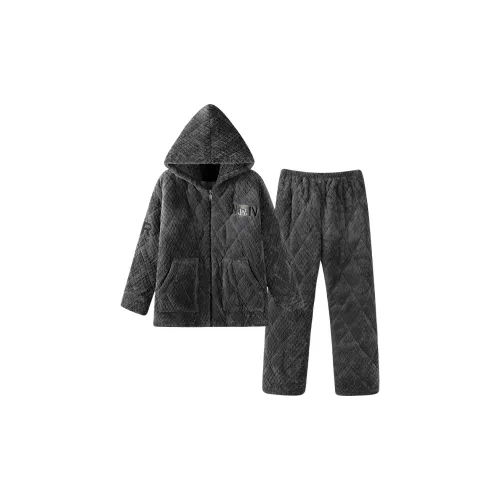 XIAFENYAN Пижамный комплект мужской цвет угольно-серый