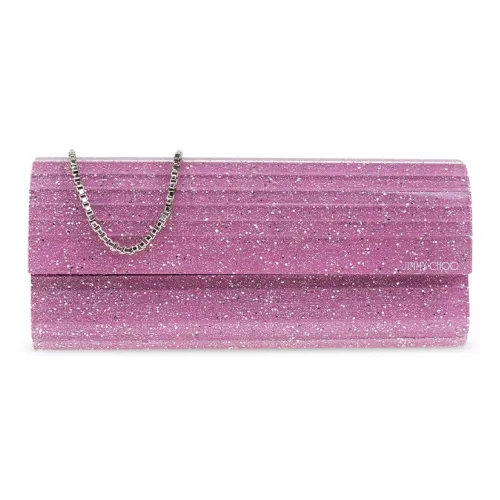 Jimmy Choo Акриловый Одно Плечо Клатч Стандартный Женский Розовый