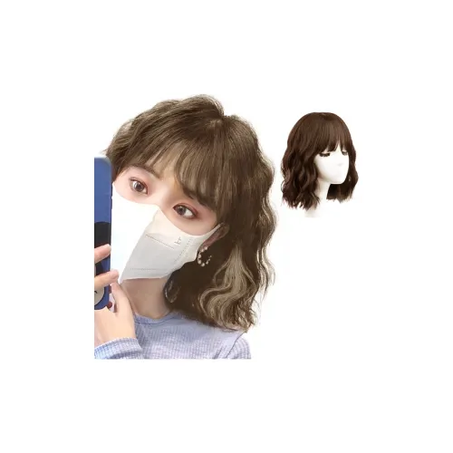 MUYAN Комплект для укладки коротких волос с завитками цвет молочно-чайный коричневый оттенок Ombre для женщин