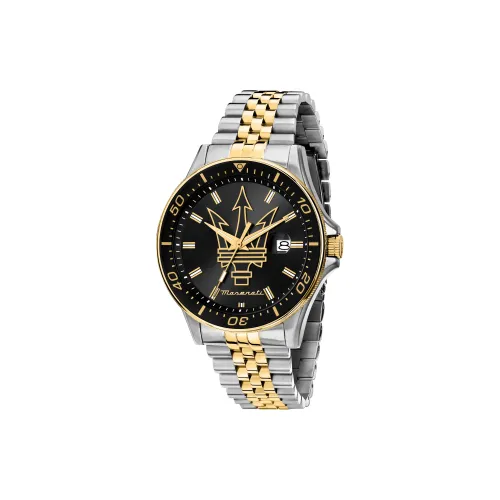 Maserati Кварц Мужские Часы 44 мм Черные