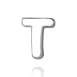 Серьги-гвоздики из стерлингового серебра, стиль T