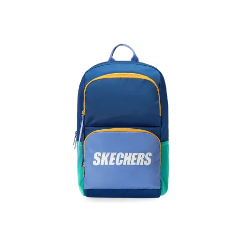 Skechers Ткань Рюкзак Стандартный Унисекс Voyage Синий