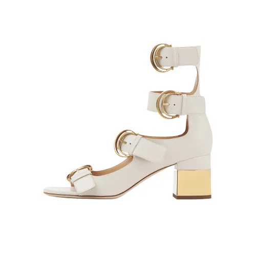 Сандалии Chloe Alizè в римском стиле 6,5 см белые женские