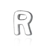 Серьги-гвоздики из стерлингового серебра, стиль R