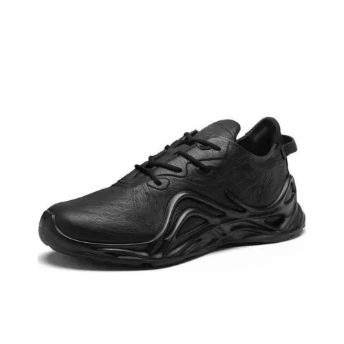 Ecco Biom INFINITE Устойчивый к истиранию Низкий Топ Походная обувь Мужская Черная