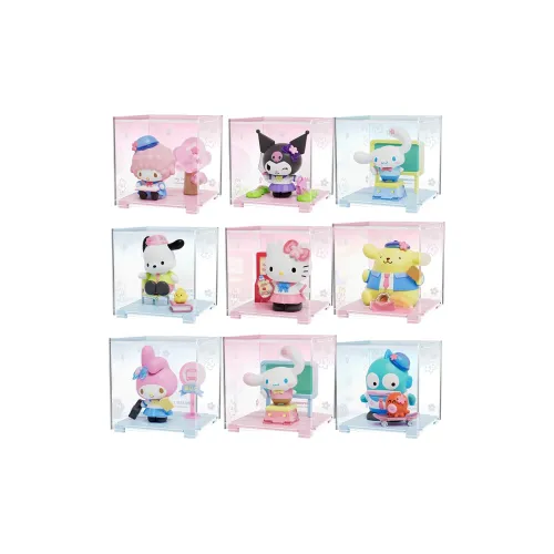 MOETCH Санрио Звезда Преппи Коллекция Мини Коробка Модная игрушка Украшение Слепые коробки Один Mystery Коробка Целая коробка 8 шт
